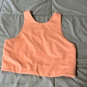 Girlfriend Collective High Neck Longline Bra Orange